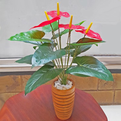 Red Petals Artificial Plant