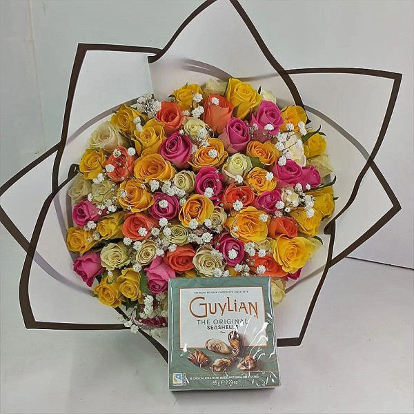 Colored Rose Bouquet